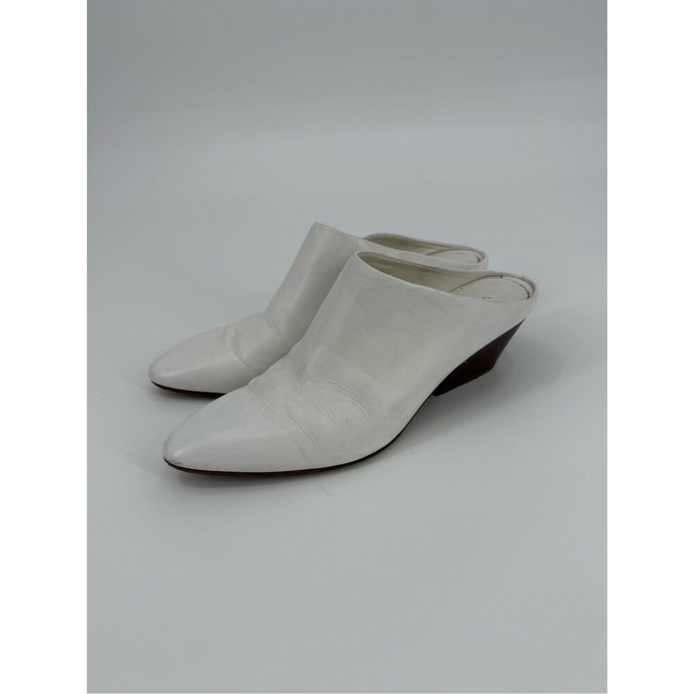 Vince Vigo Leather Mule Boot | Optic White | 7.5M